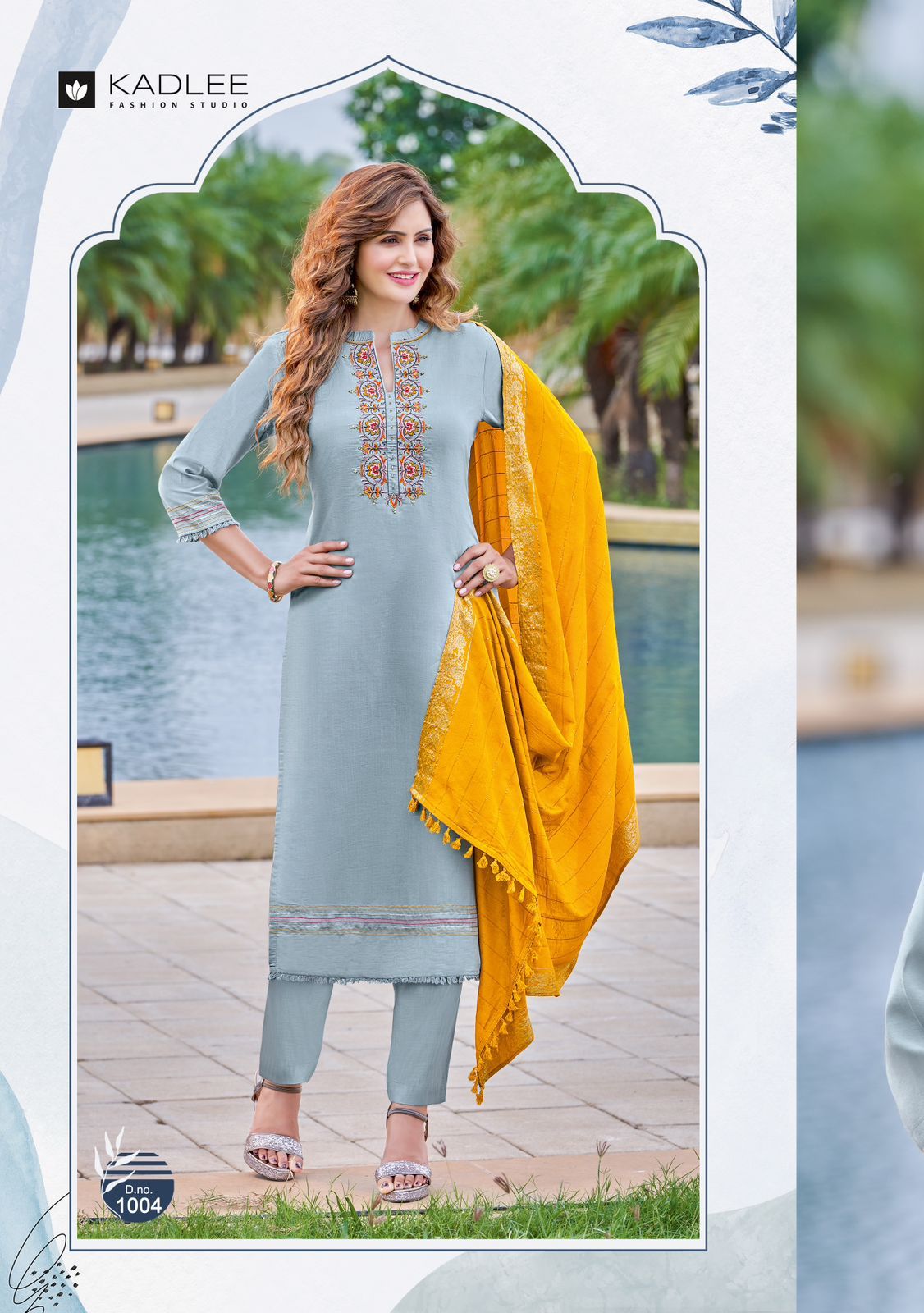 Kadlee Glamour Viscose Silk Wholesale Kurti Pant With Dupatta Collection